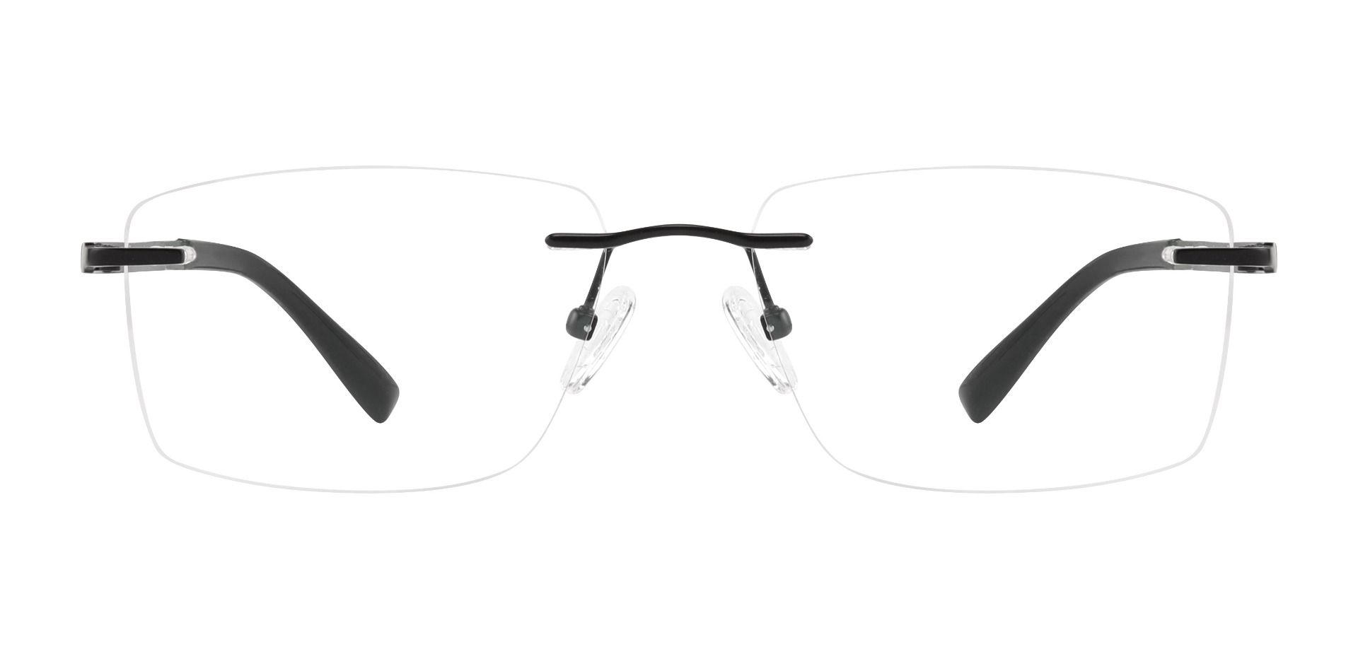 Horace Rimless Prescription Glasses Black Men's Eyeglasses Payne