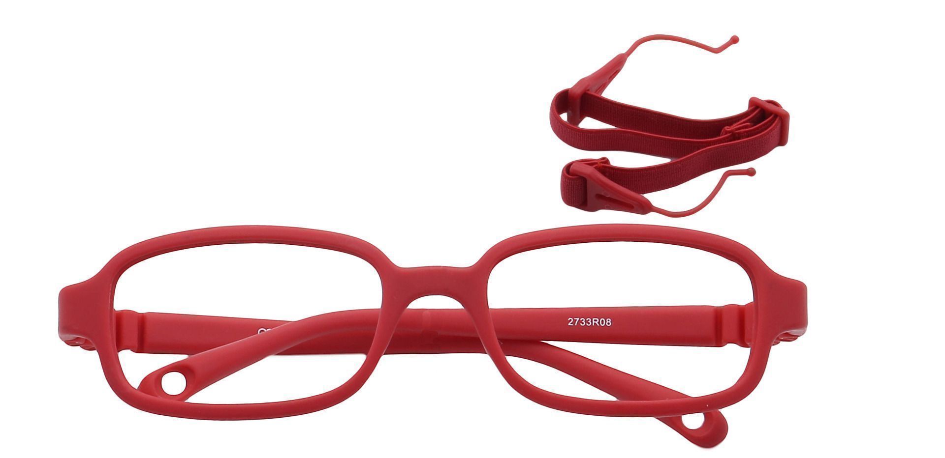 Jamie Rectangle Non-Rx Glasses - Red