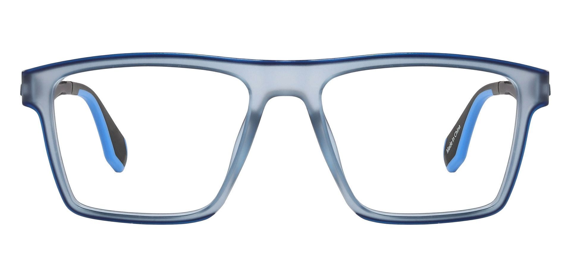 Tyler Square Prescription Glasses Matte Blue Men's Eyeglasses