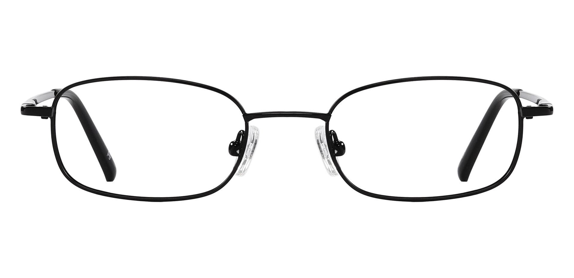 Lebanon Rectangle Single Vision Glasses Black Women's Eyeglasses