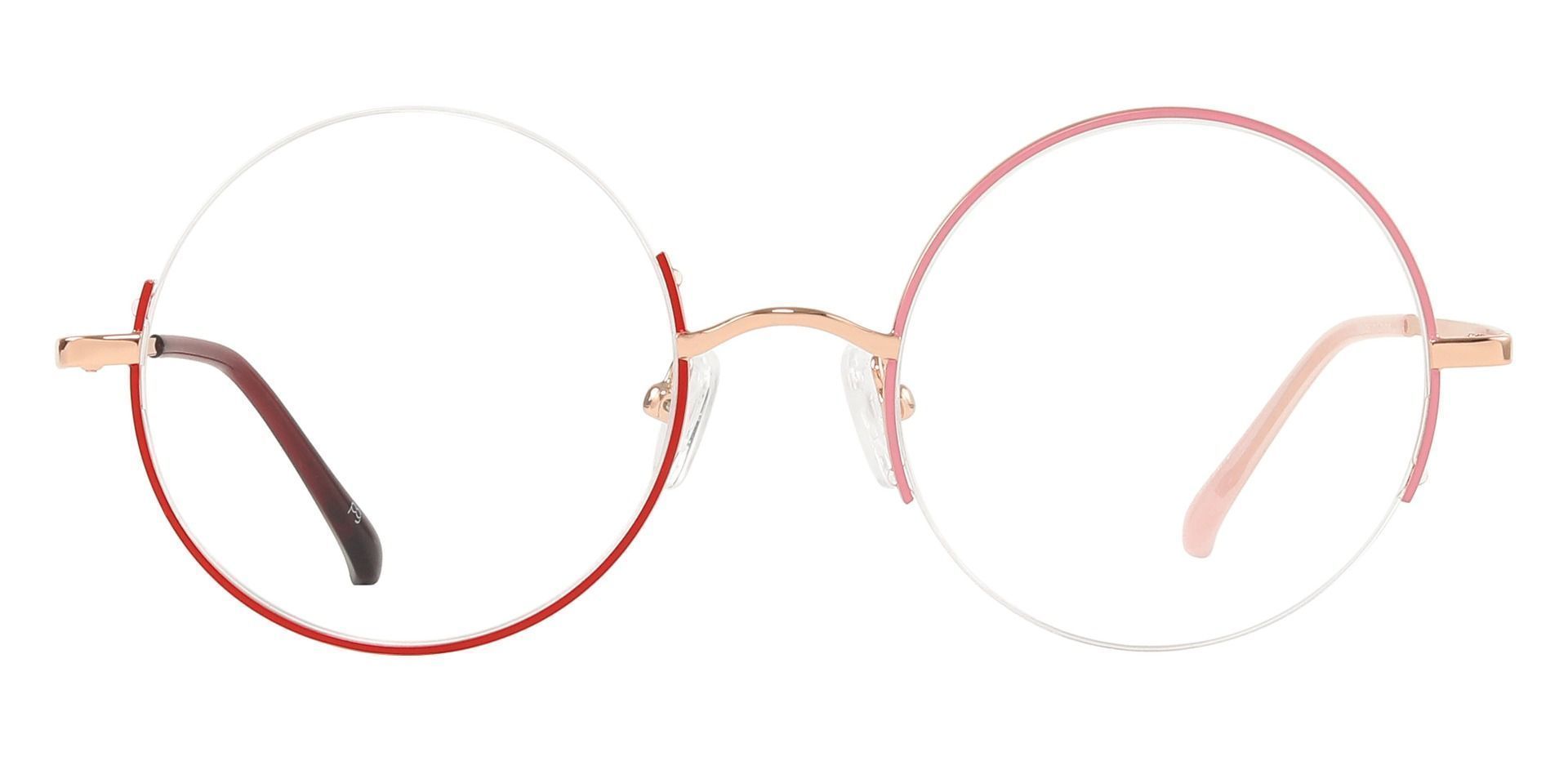 Chance Round Progressive Glasses Yin Yang Rims/Gold Temples Women's