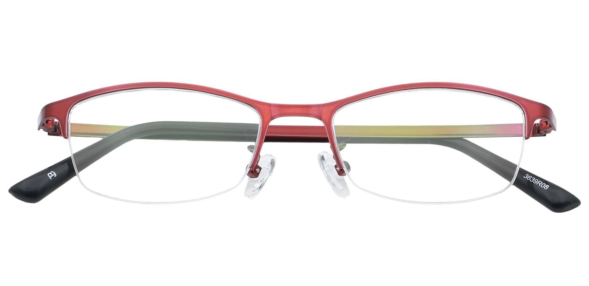 Eliza Rectangle Non-Rx Glasses - Red