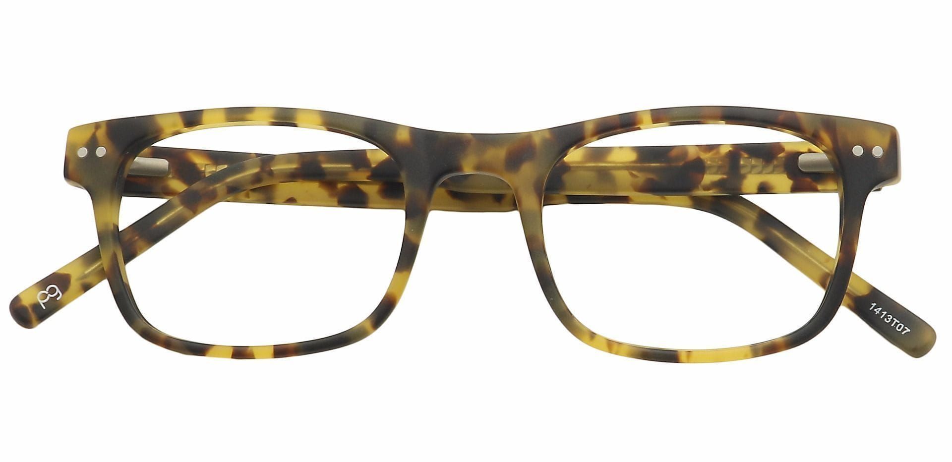 Lop Rectangle Non-Rx Glasses - Tortoise