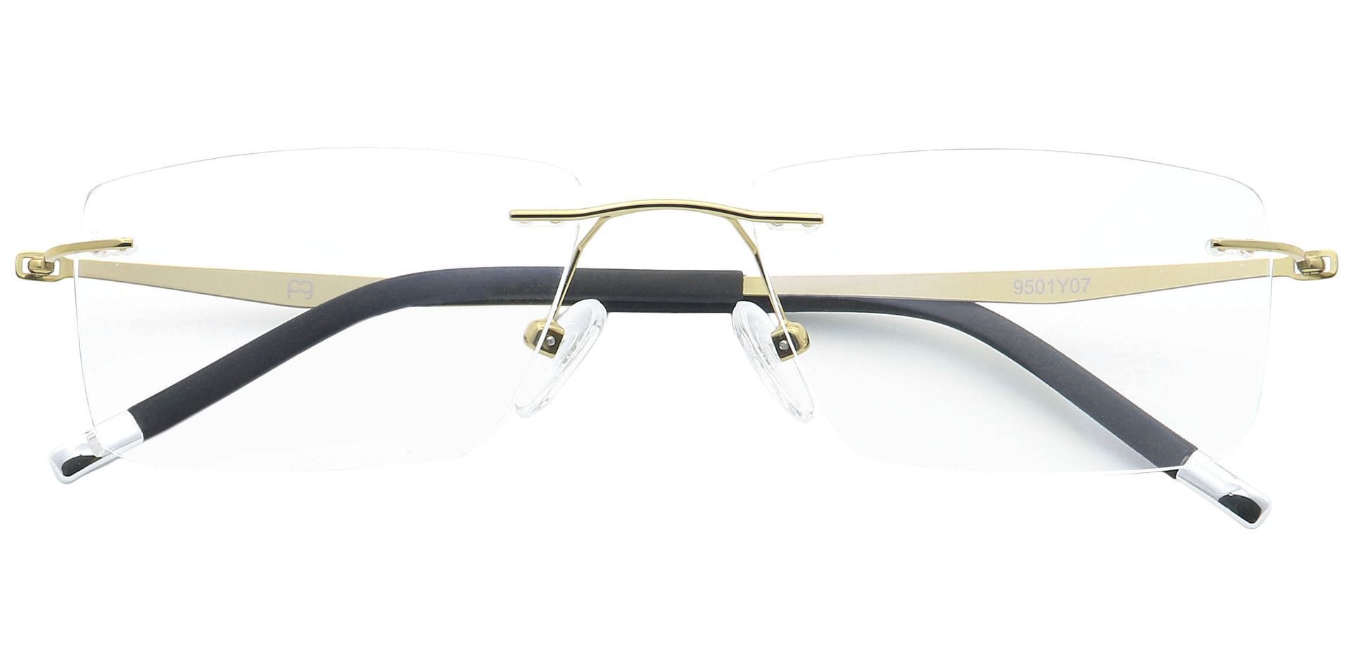 Justice Rimless Reading Glasses - Yellow