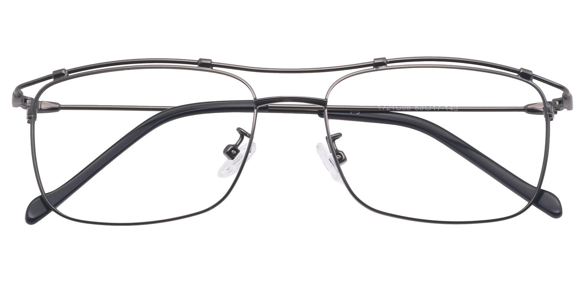Payson Rectangle Prescription Glasses Gray Men's Eyeglasses Payne