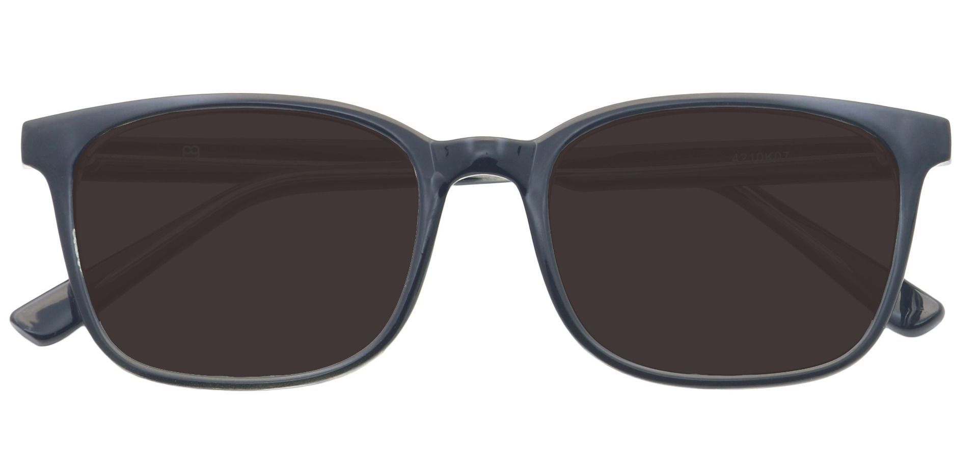 Windsor Rectangle Prescription Sunglasses Black Frame With Gray