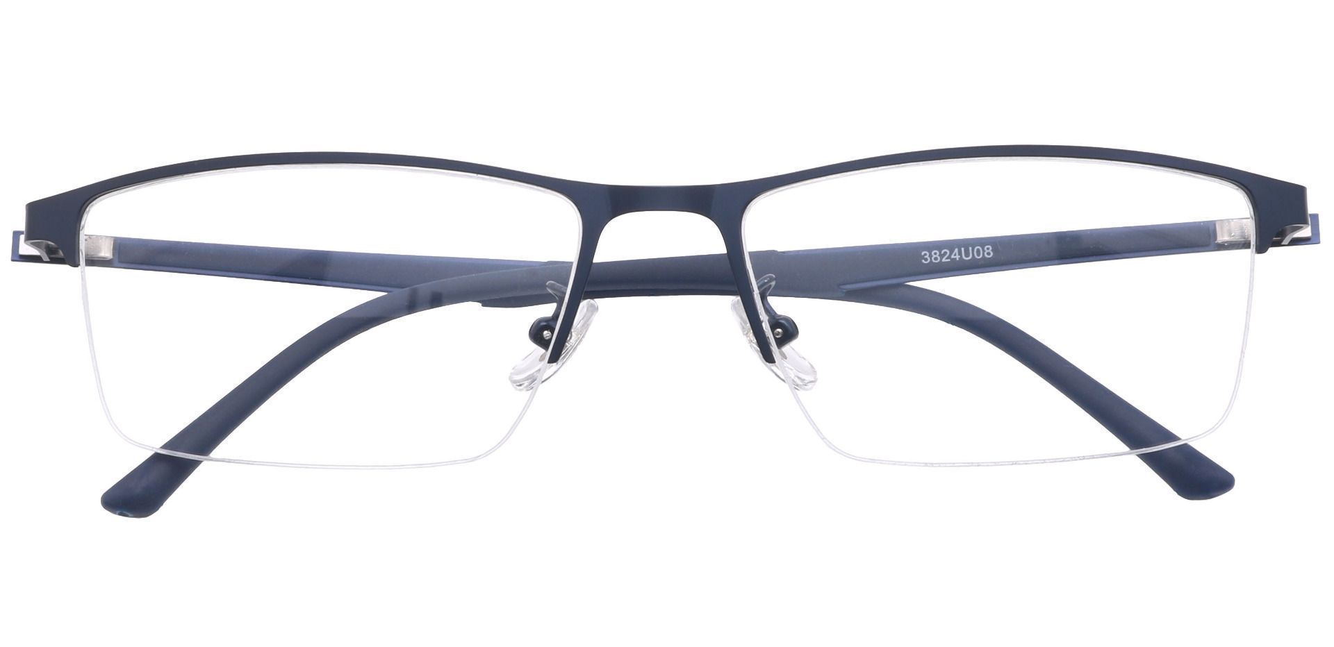 Keegan Rectangle Lined Bifocal Glasses - Blue