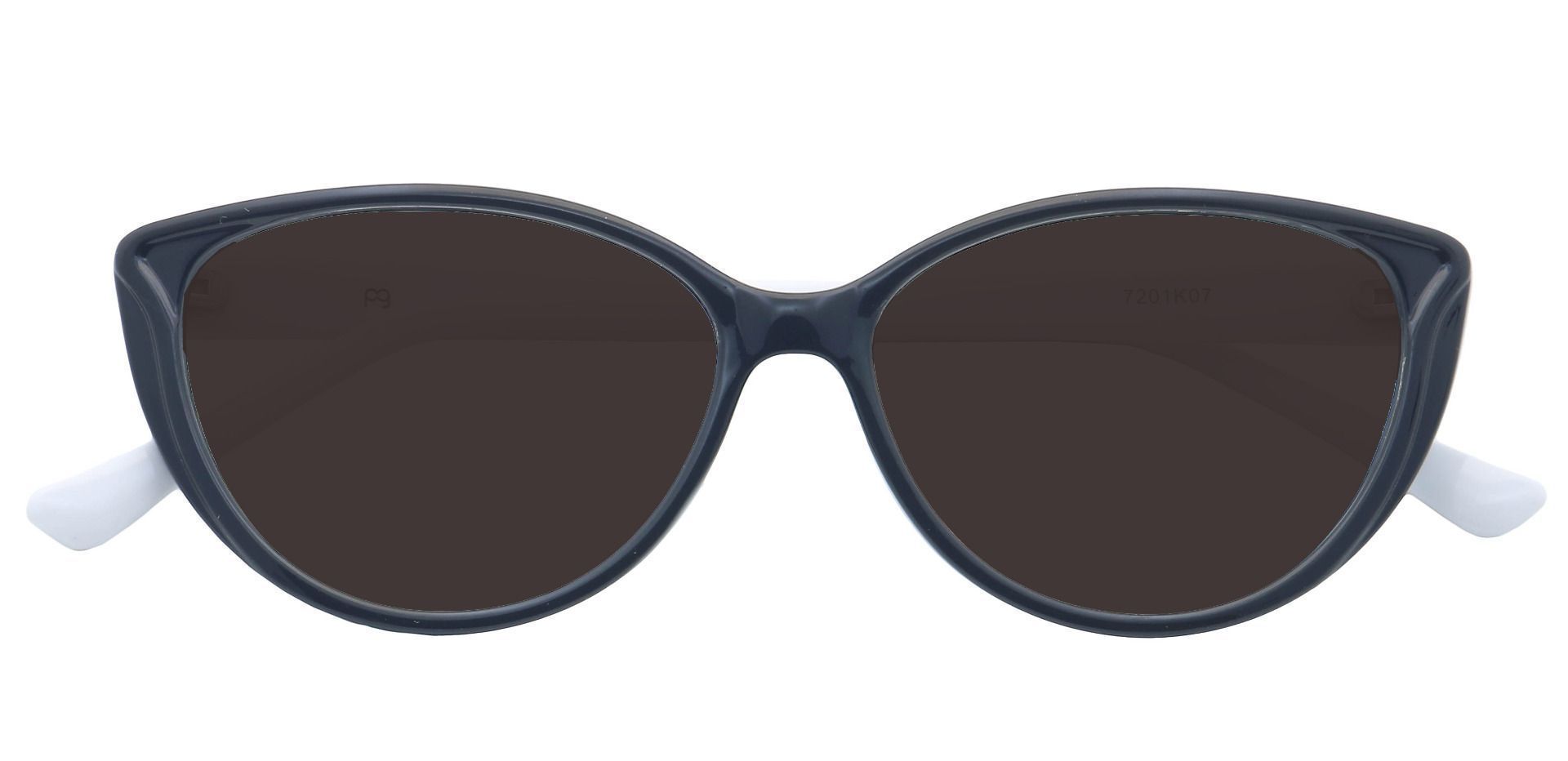 Amore Cat-Eye Prescription Sunglasses - Black Frame With Gray Lenses