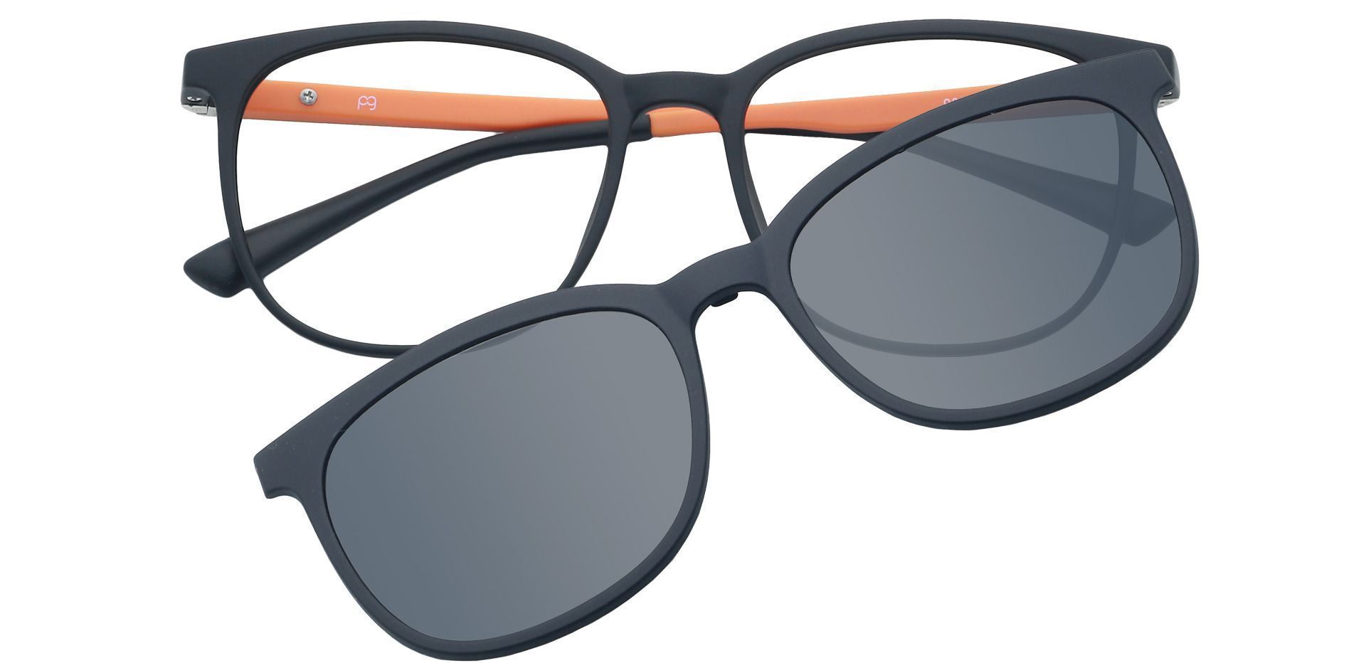 Alfie Square Lined Bifocal Glasses - Black
