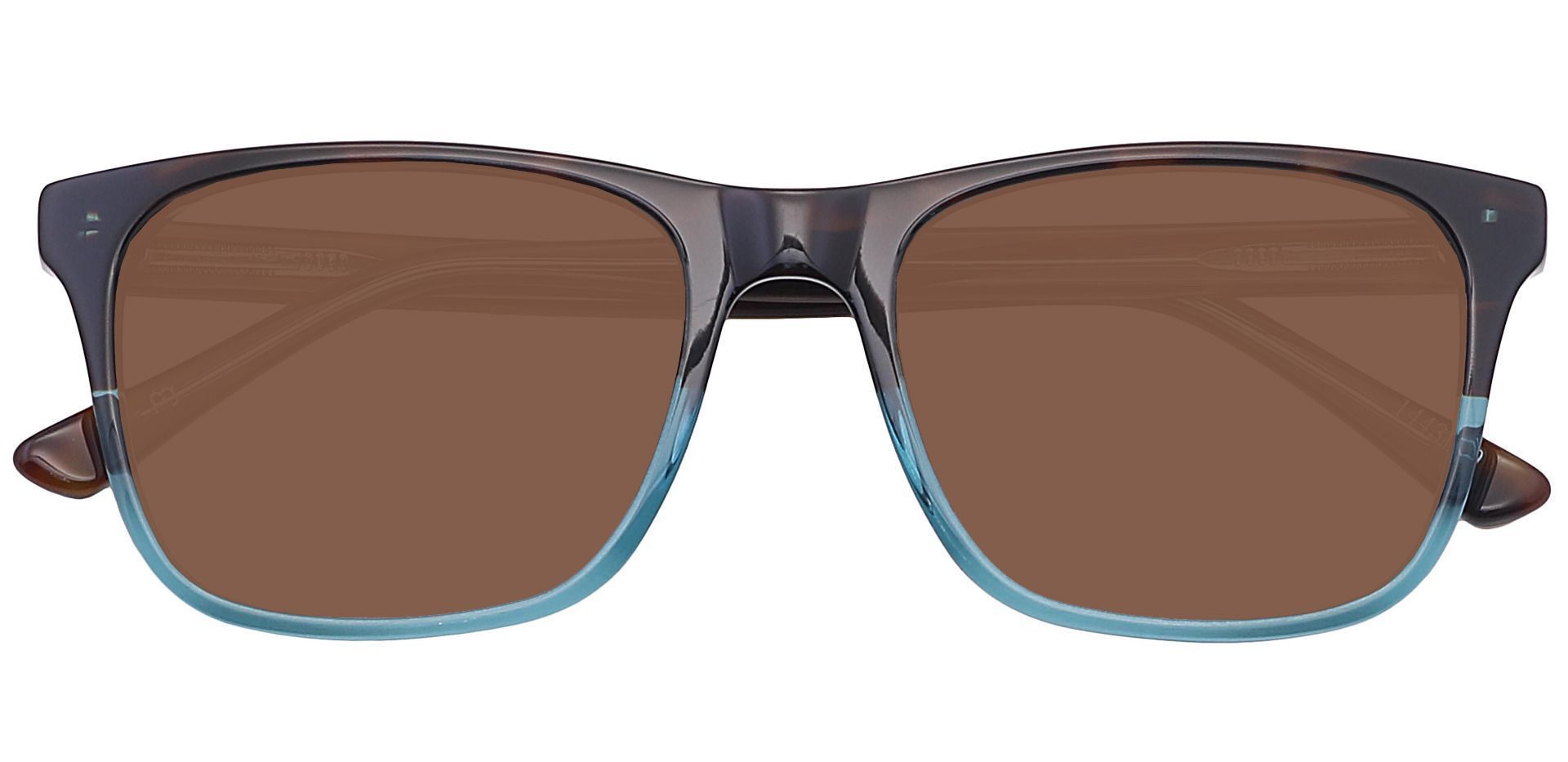 Cantina Square Non-Rx Sunglasses - Multi Color Frame With Brown Lenses
