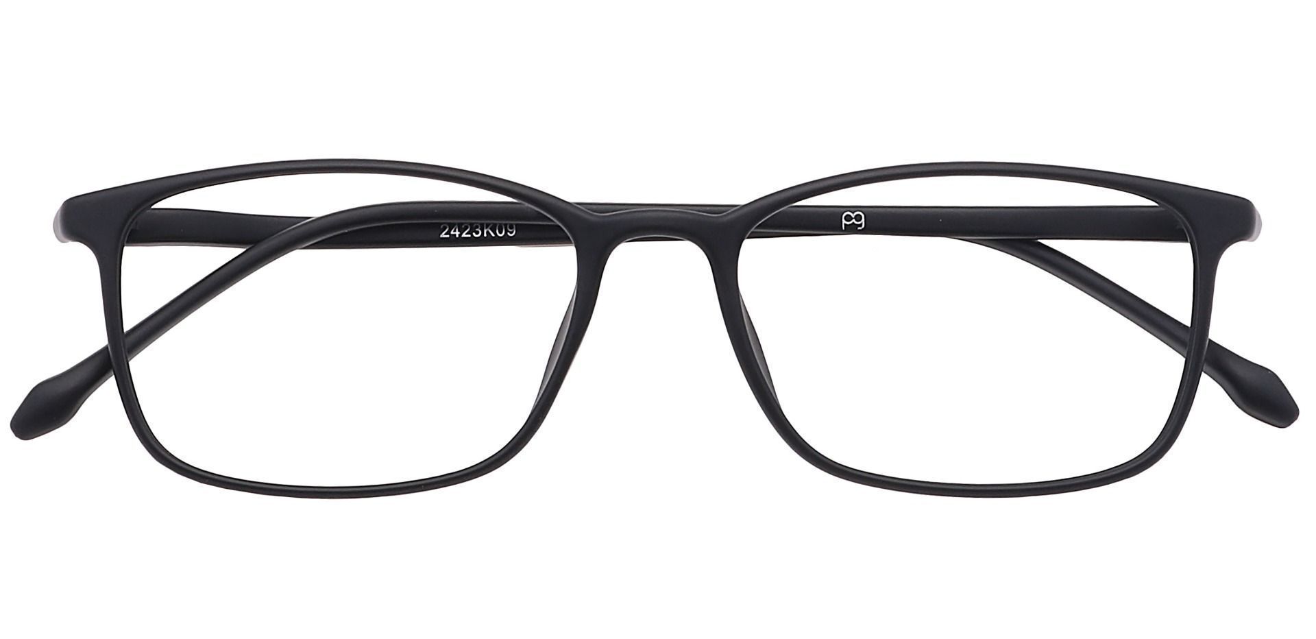 Baldwin Rectangle Non-Rx Glasses - Black