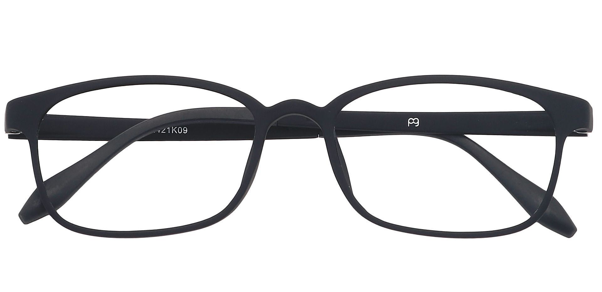 Mercer Rectangle Eyeglasses Frame - Matte Black