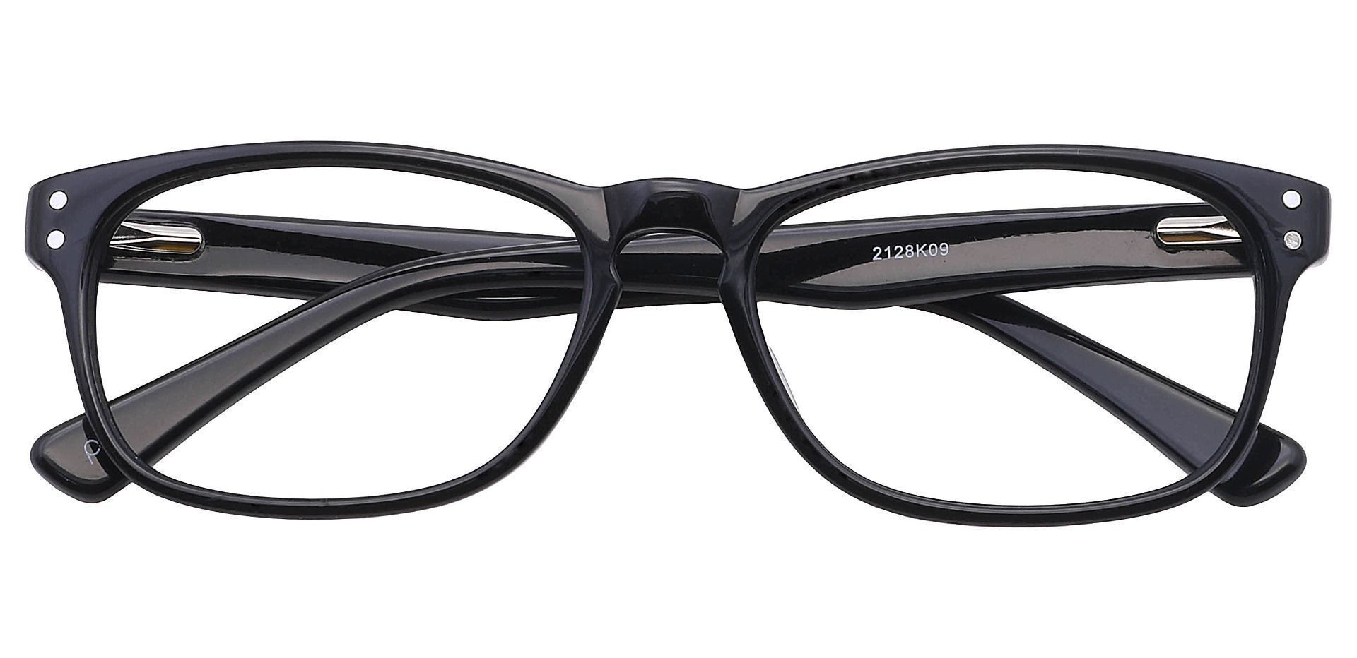 Morris Rectangle Lined Bifocal Glasses - Black