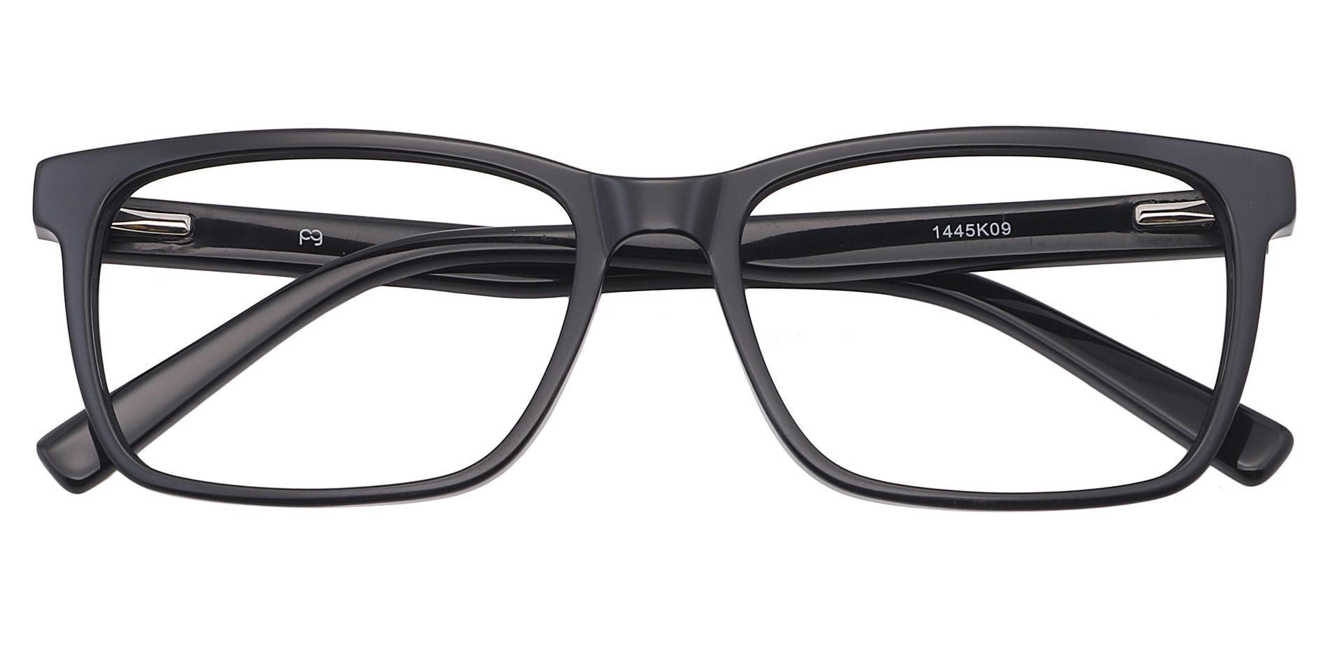 Galaxy Rectangle Eyeglasses Frame - Black