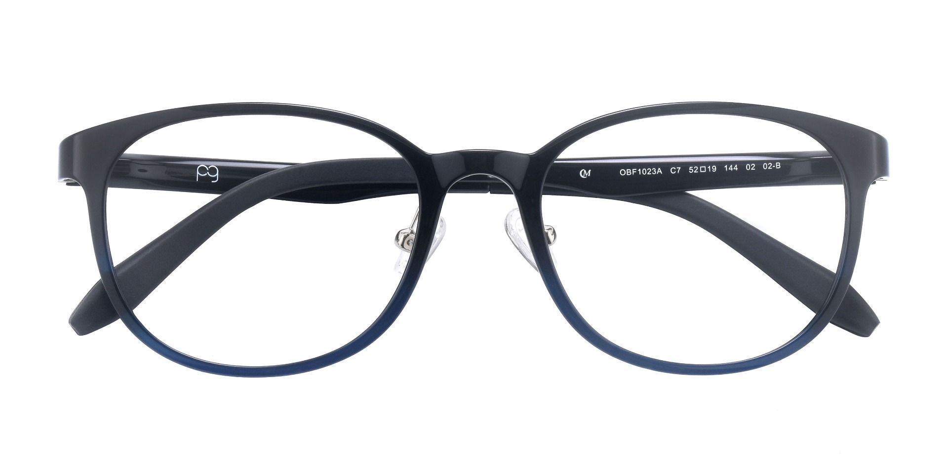 Wolcott Oval Prescription Glasses - Blue | Men's Eyeglasses | Payne Glasses