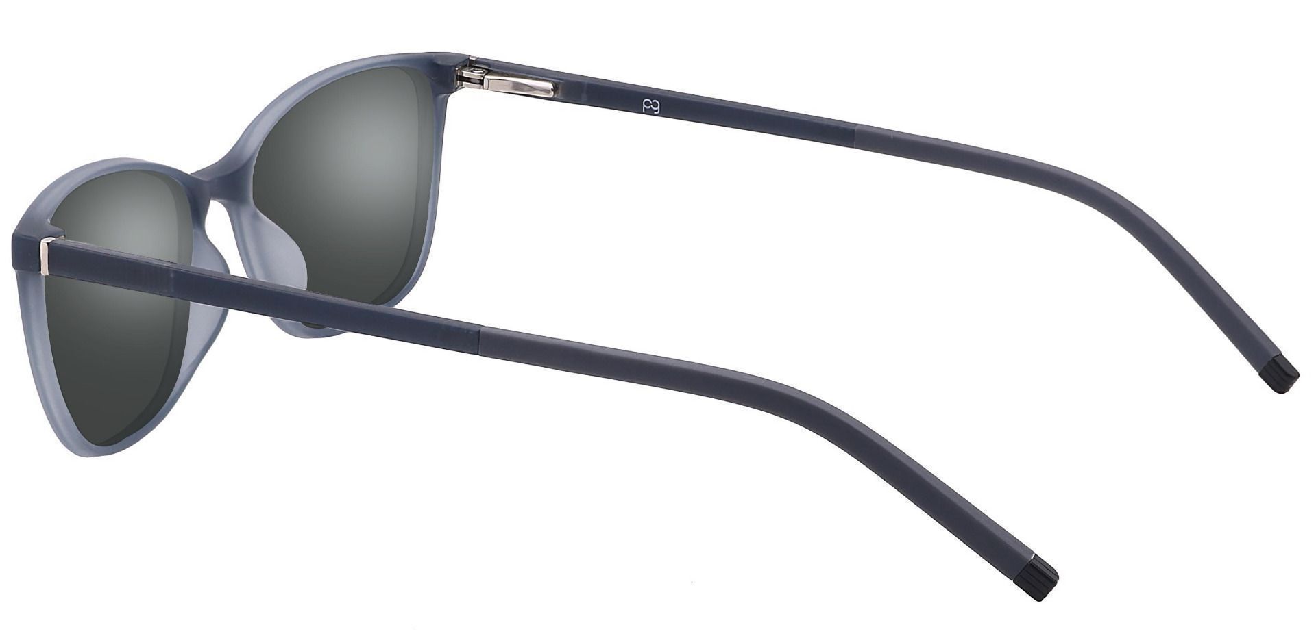 Danica Square Prescription Sunglasses - Gray Frame With Gray Lenses