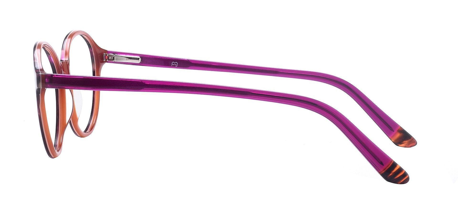 Bellamy Oval Non-Rx Glasses - Purple