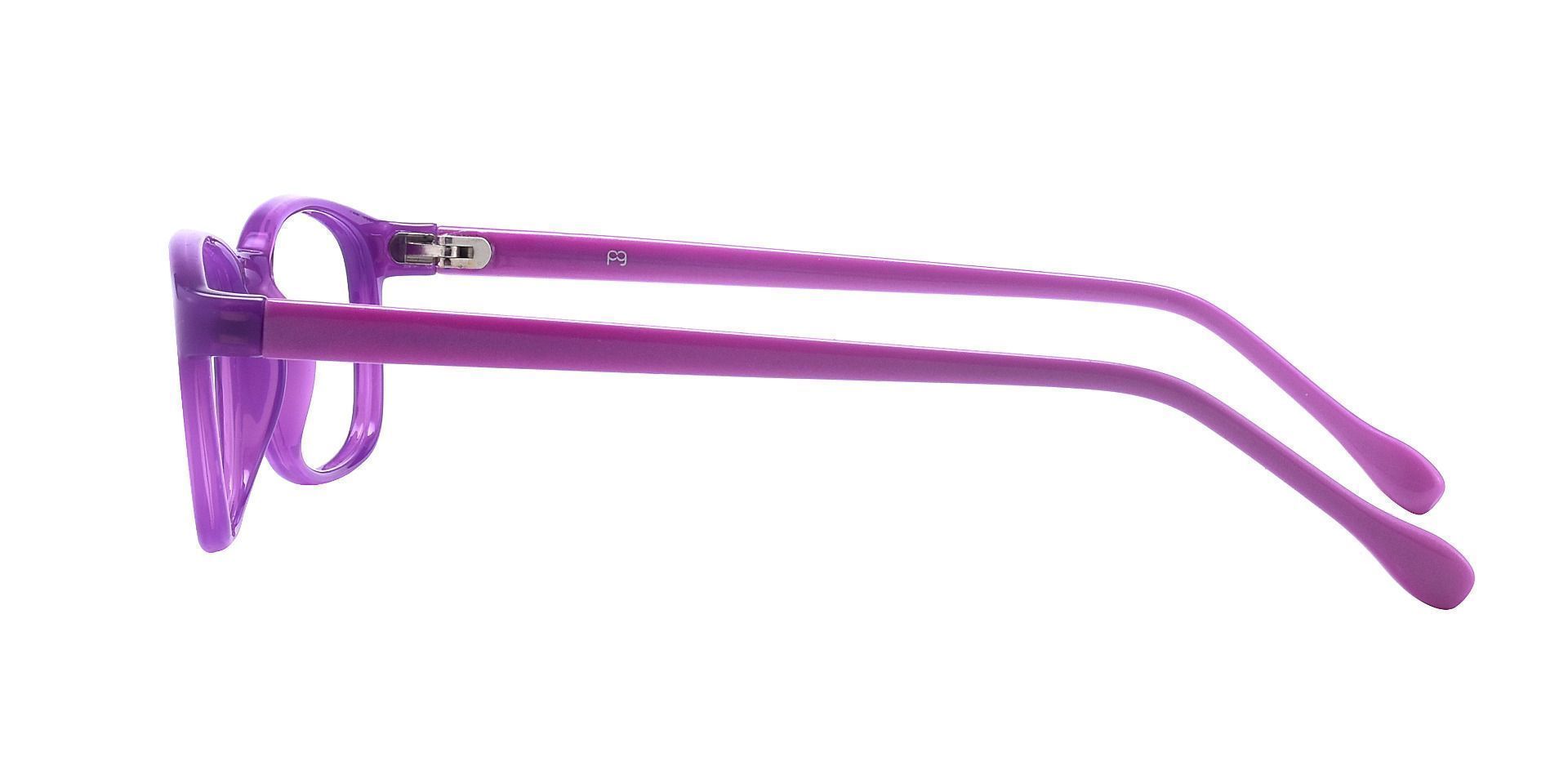 Violet Rectangle Eyeglasses Frame - Purple