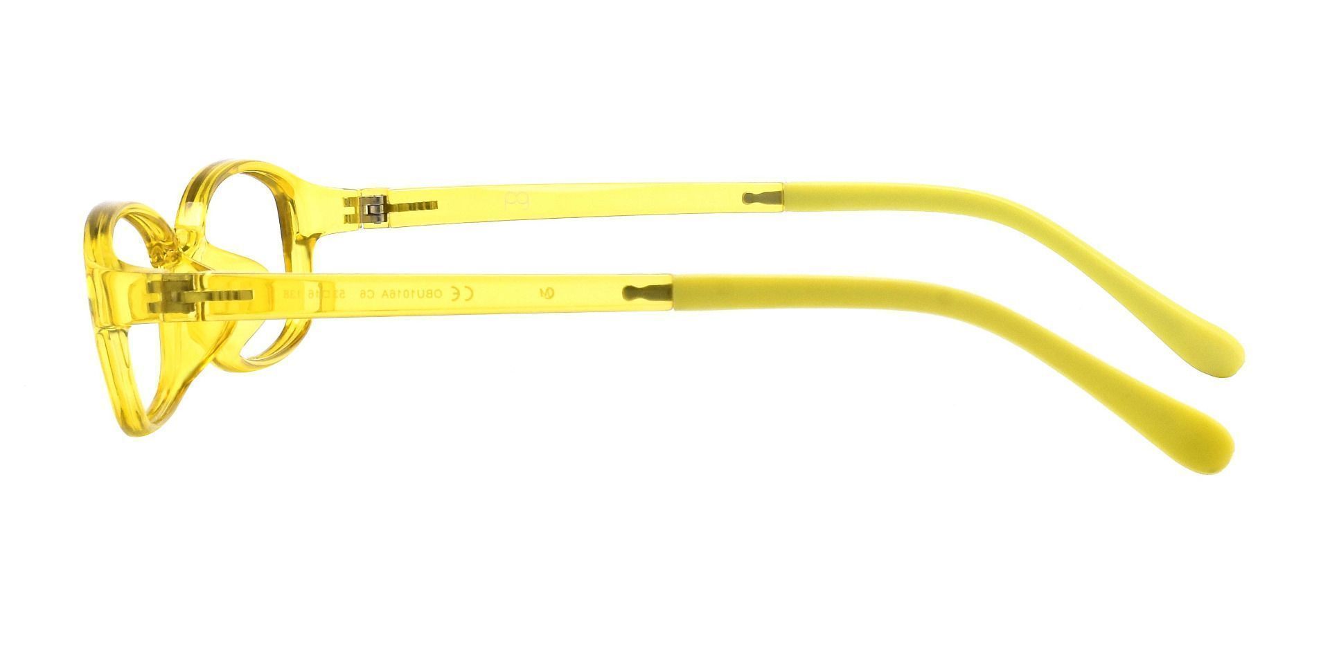 Henny Oval Non-Rx Glasses - Yellow