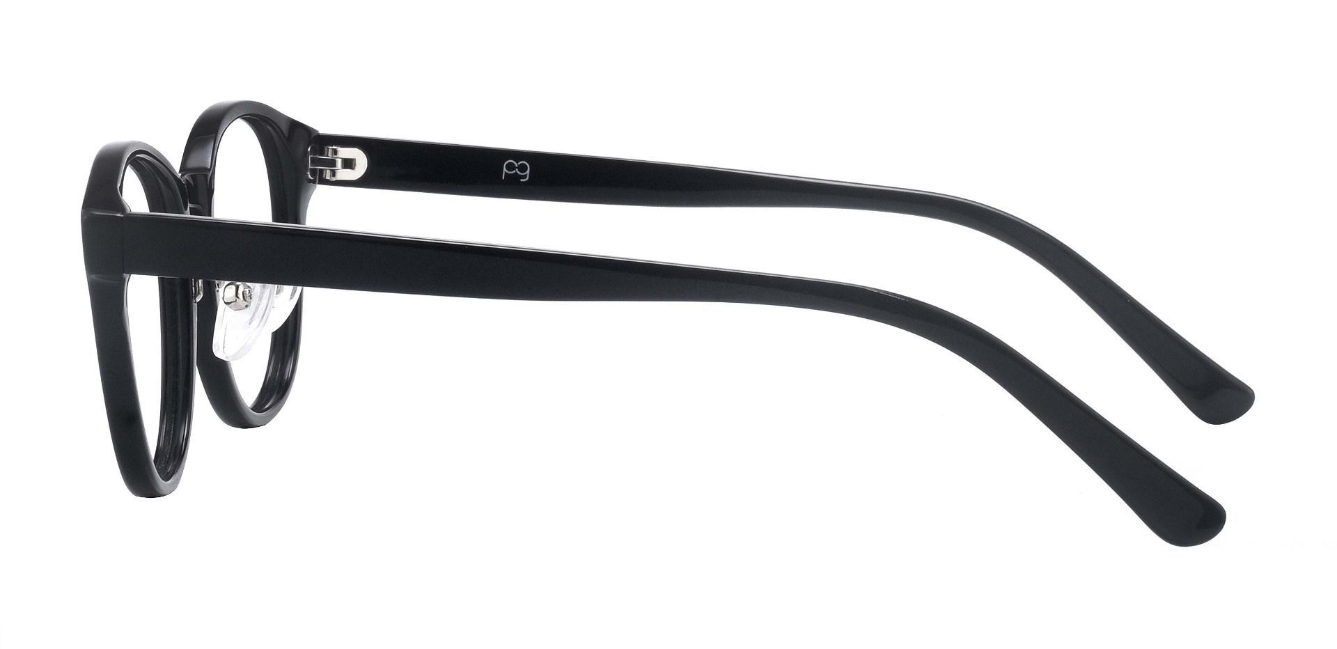 Dion Oval Non-Rx Glasses - Black