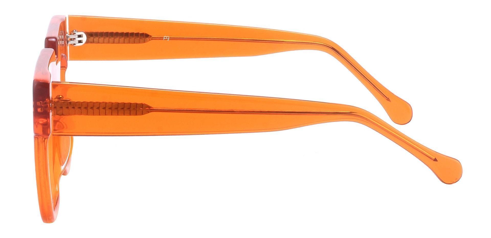 Lyndon Square Prescription Glasses Orange Men's Eyeglasses Payne