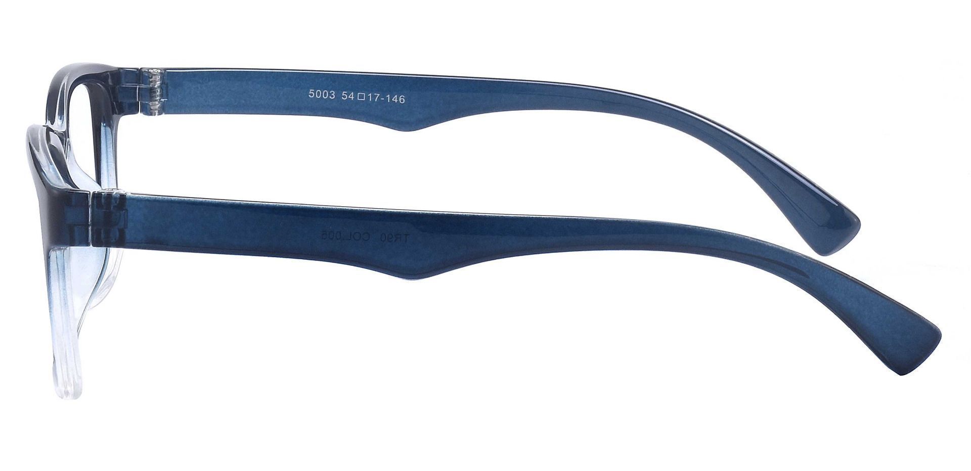 Hoover Rectangle Prescription Glasses - Blue
