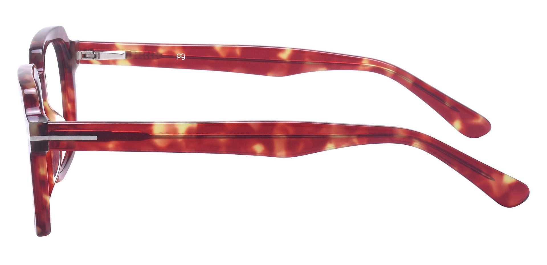 Celadon Square Prescription Glasses - Red