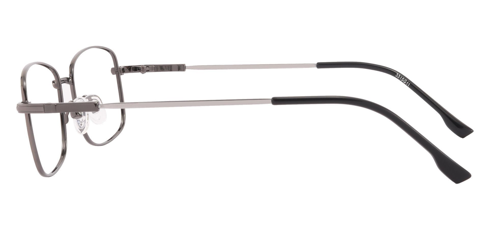 Turpin Rectangle Non-Rx Glasses - Gray