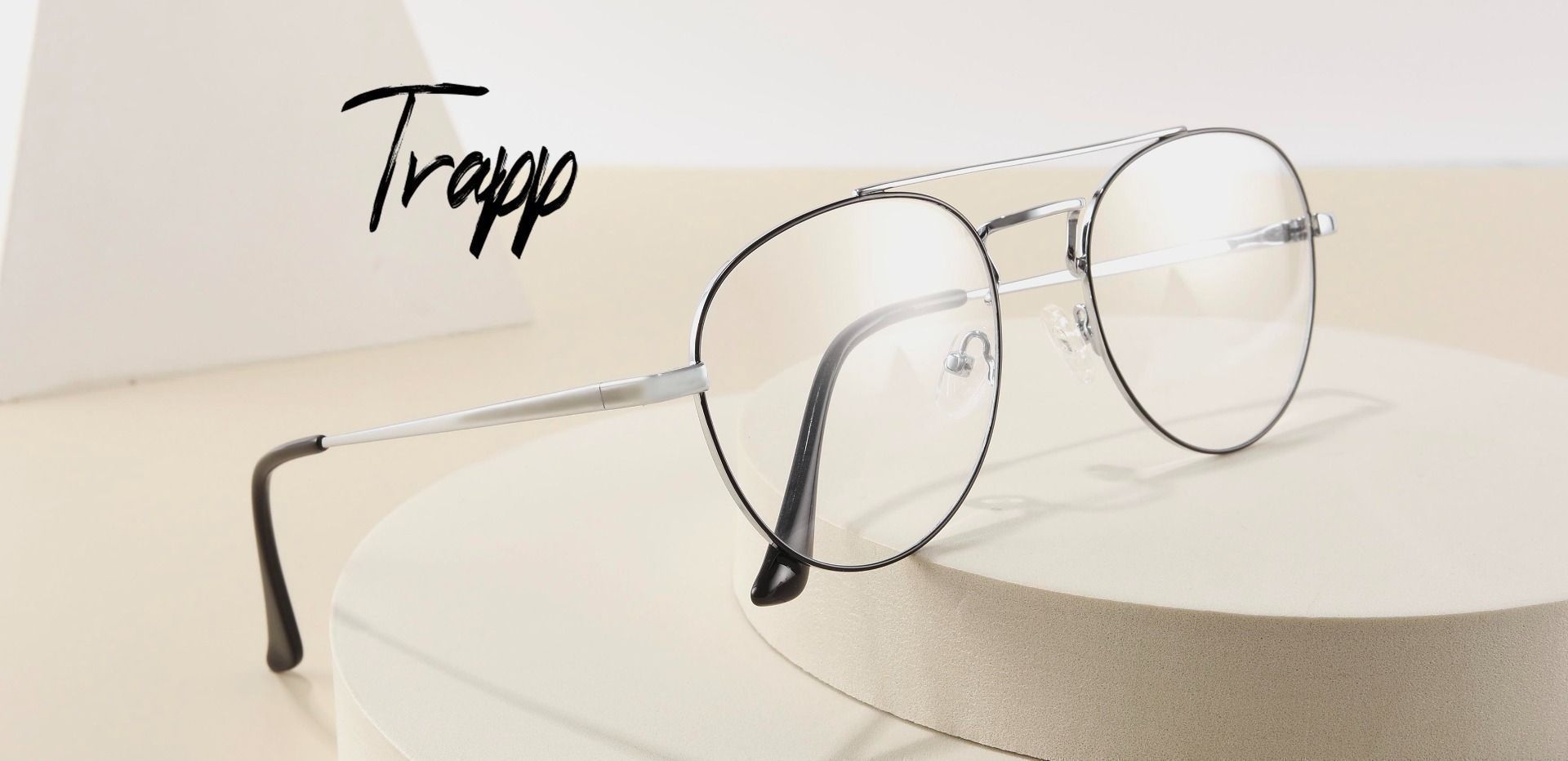 Trapp Aviator Blue Light Blocking Glasses - Gray