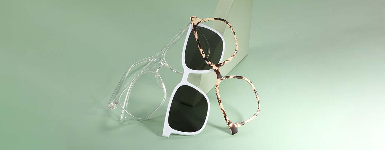 24 Style 5 Pack Sunglasses Magnetic Clip-on Lens + Eyeglass Frames J | eBay